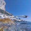 Underwater image Ifach rock in Calpe Alicante province Spain Mediterranean sea