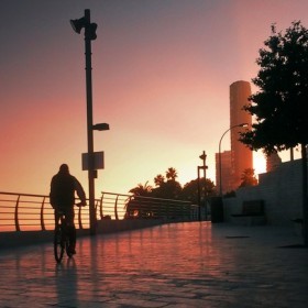 Atardecer en la Albufereta o en miami