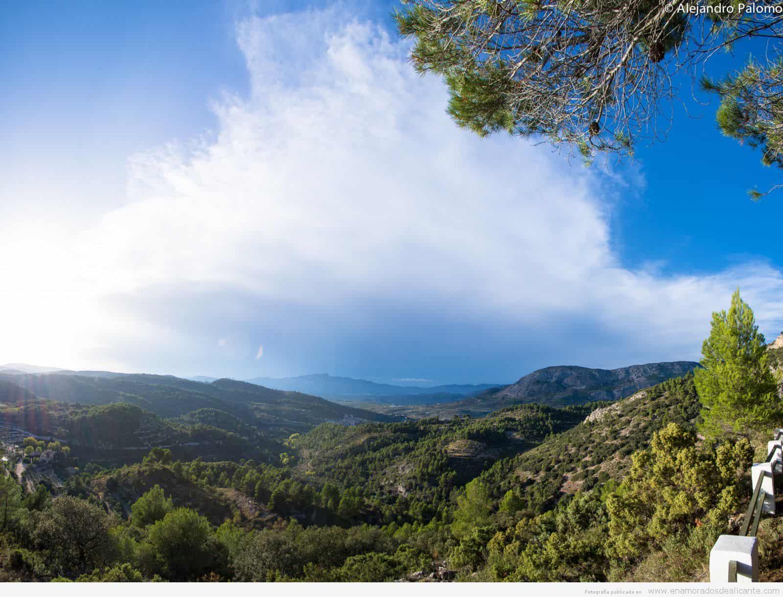 Panorámica en Alcoleja Enamorados de Alicante