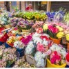 Puesto de las flores del mercadillo de Benalua