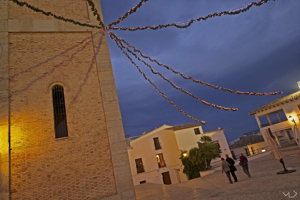 nadal a la plaça de la esglesia en altea